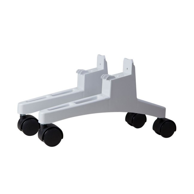 Комплект напольных подставок с колесиками белые