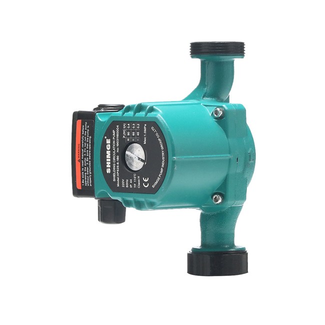 Насос циркуляційний Shimge XPS 25-4-180, 220 В 0,06 кВт Н 4 м Q 50 л/хв гайка + кабель зі штепселем