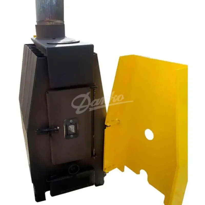 Твердотопливный теплогенератор (буржуйка) Данко-ТТ-6ВК (окно + конфорка)