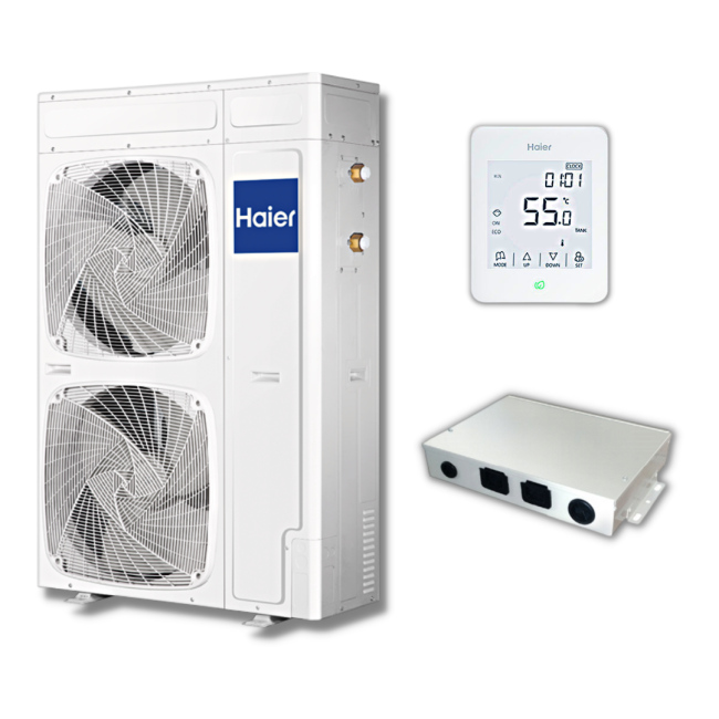 Тепловий насос Haier Super Aqua Monobloc 11 кВт AU112FYCRA (HW)