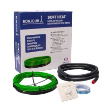 Комплект-Кабель нагревательный Bonjour Soft Heat EcoTWIN-130-11 W/m з терморегулятором RTP