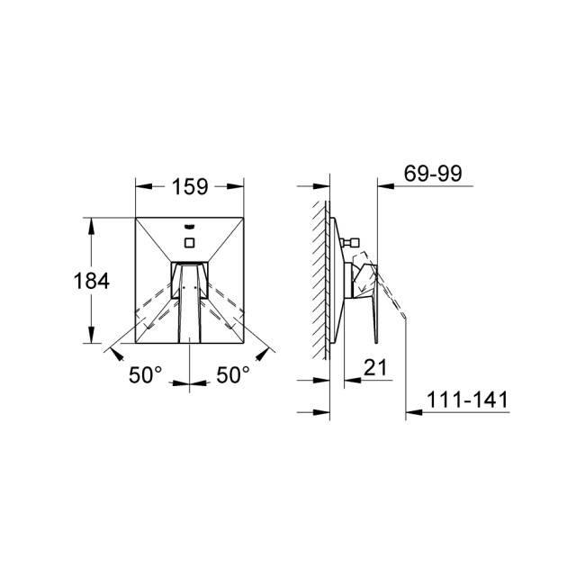GROHE SPA Allure Brilliant Смеситель однорычажный для ванны (19785000)