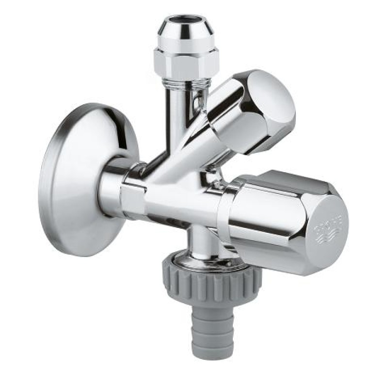 Grohe Запорний, кутовий вентиль 1/2" для стиральной или посудомоечной машин (22036000) Grohe Запорний, кутовий вентиль 1/2" для стиральной или посудомоечной машин (22036000)