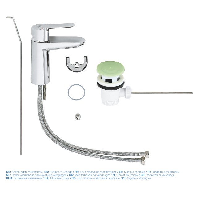 Grohe BauEdge Смеситель однорычажный для раковины S-Size (23328000)