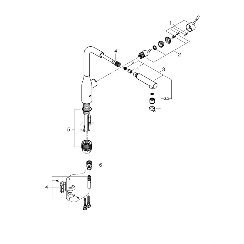 Grohe Essence Смеситель для кухни однорычажный (30270DC0)