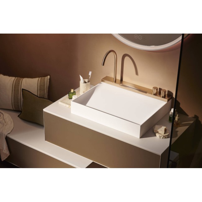 Умывальник 580/475 с хромированным смесителем hansgrohe Avalegra AquaUnit QuickClean+, 22472140