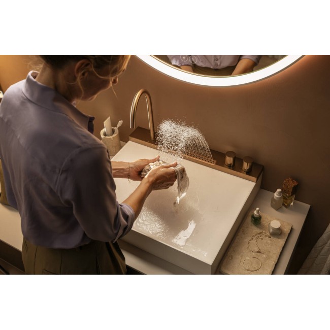 Умывальник 580/475 с хромированным смесителем hansgrohe Avalegra AquaUnit QuickClean+, 22472140