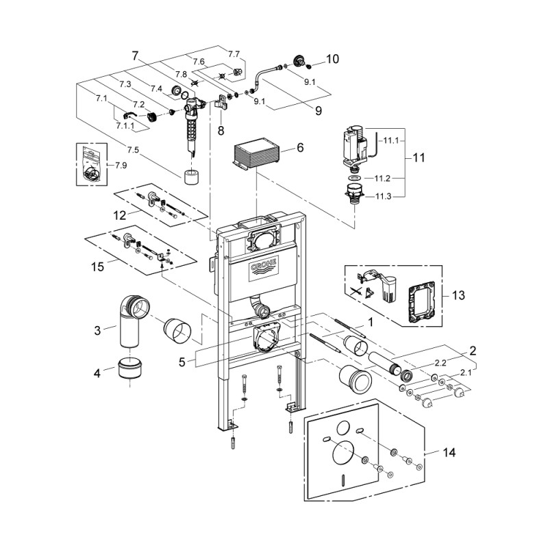 Grohe Резиновые прокладки (5 шт) (0319100M)