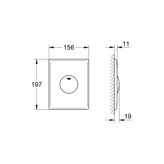 Grohe Skate Накладна панель змиву (37547SH0)