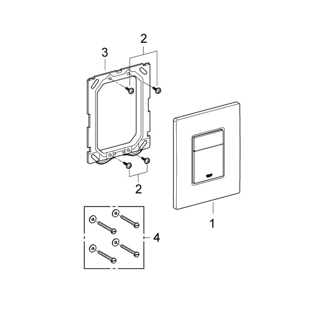 Grohe Панель змиву для унітазу Skate Cosmopolitan (38732000)