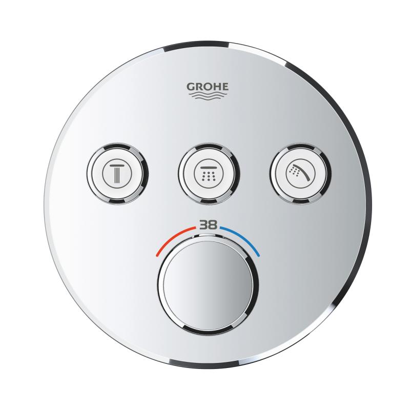 Grohe Grohtherm SmartControl Термостат для встраиваемого монтажа на 3 выхода (29121000)