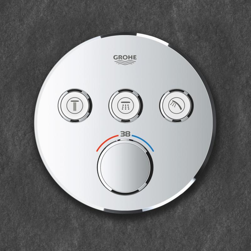 Grohe Grohtherm SmartControl Термостат для встраиваемого монтажа на 3 выхода (29121000)