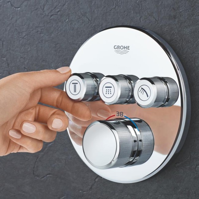Grohe Grohtherm SmartControl Термостат для встраиваемого монтажа на 3 выхода (29121000)