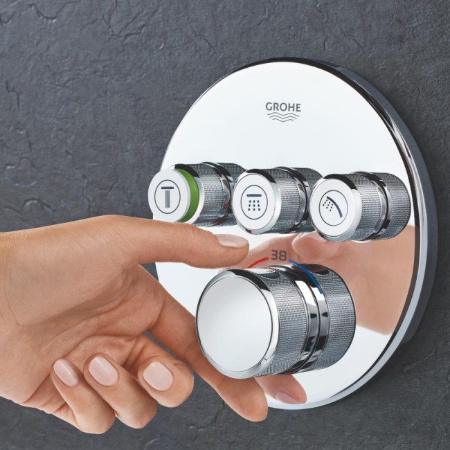 Grohe Grohtherm SmartControl Термостат для встраиваемого монтажа на 3 выхода (29121000)