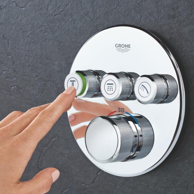 Grohe Grohtherm SmartControl Термостат для встраиваемого монтажа на 3 выхода (29121000)