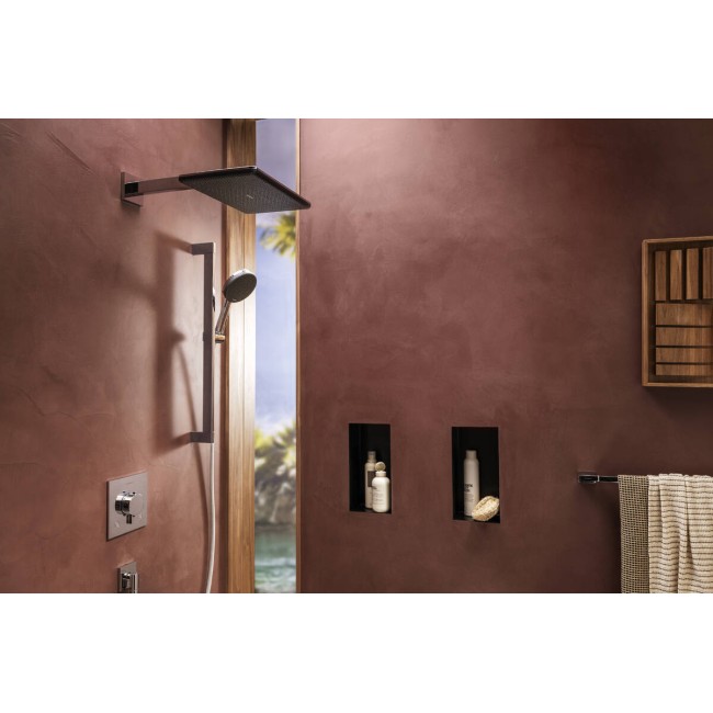 Верхний душ hansgrohe Raindance Alive Q, 210/340 1jet EcoSmart 24531000, хром