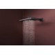 Верхний душ Raindance Alive Q 210/340 2jet EcoSmart с держателем, 24551670 черный матовый