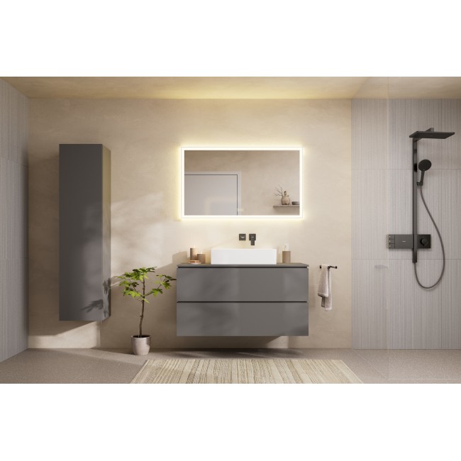 Душова система hansgrohe Raindance Alive Q 210/340 2jet EcoSmart з ShowerSelect Comfort, 24591340 чорний матовий хром