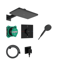 Душова система hansgrohe Raindance Alive Q 210/340 1jet, 24620670 чорний матовий