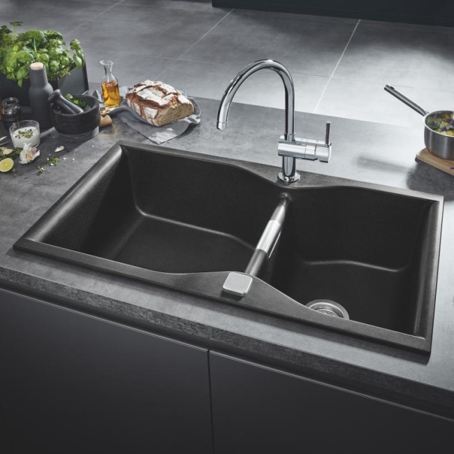 Grohe Мийка для кухні 900 х 500 мм, Granite Black (31658AP0)