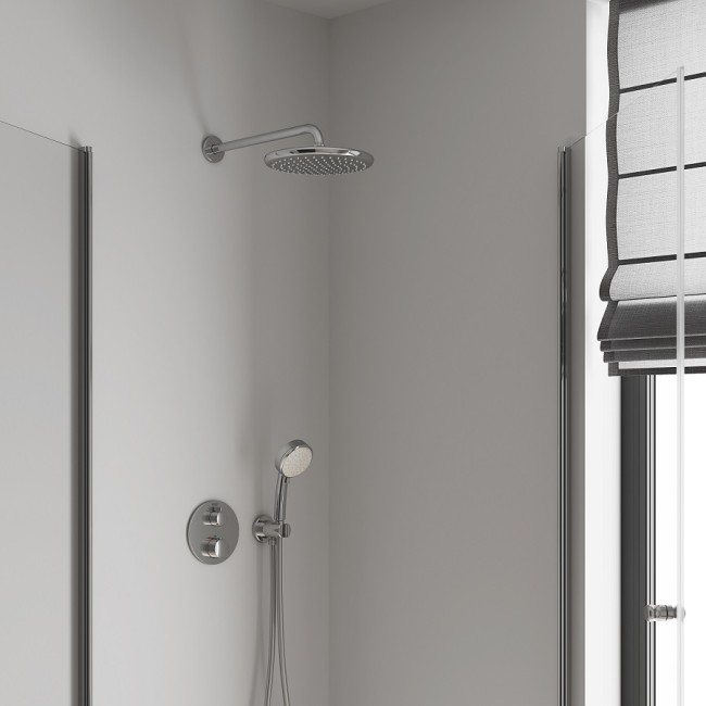 Grohe Tempesta 250 верхній душ з кронштейном до стіни з WaterSaving (26668000)