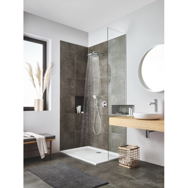 Grohe Tempesta 250 верхній душ з кронштейном до стіни з WaterSaving (26668000)