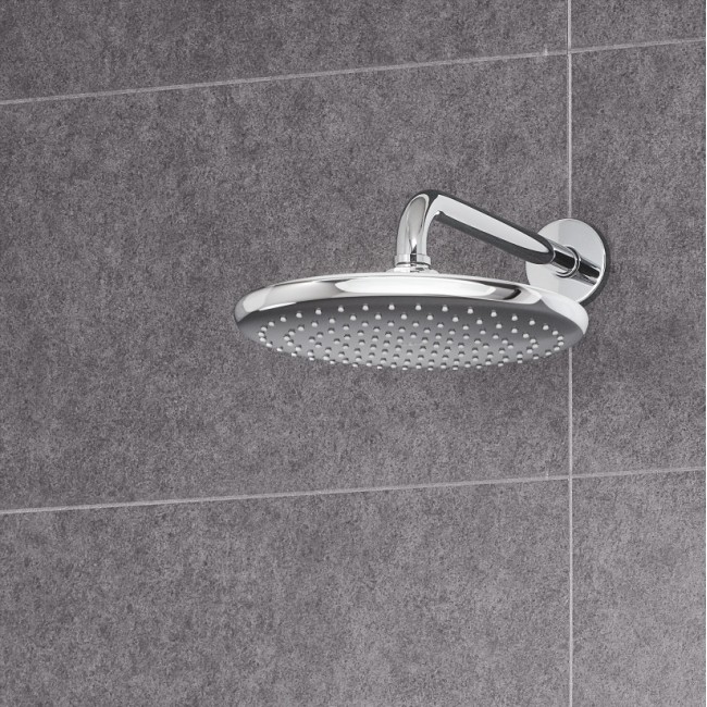 Grohe Tempesta 250 верхній душ з кронштейном до стіни з WaterSaving (26668000)