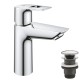 Grohe BauLoop New Смеситель однорычажный для раковины M-Size + нажимной донный клапан
 (23886001)