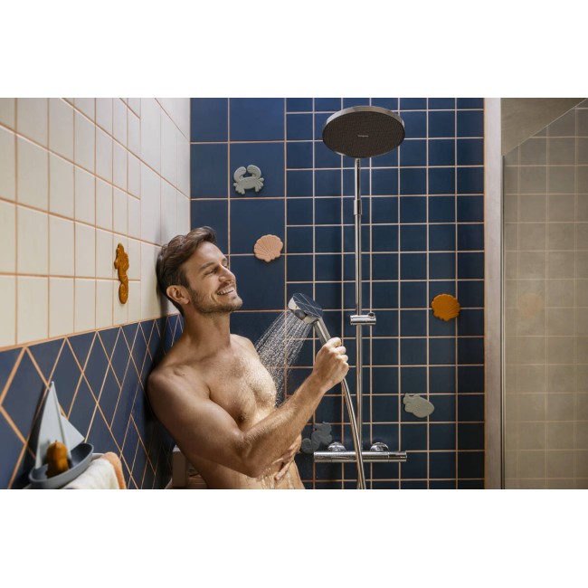 Душевая система hansgrohe Activera S 240 1jet EcoSmart+ 28083000, с термостатом Ecostat Fine Varia, хром
