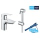 Grohe QuickFix StartEdge Одноважільний змішувач для раковини S-Size із гігієнічним душем (23773001)
