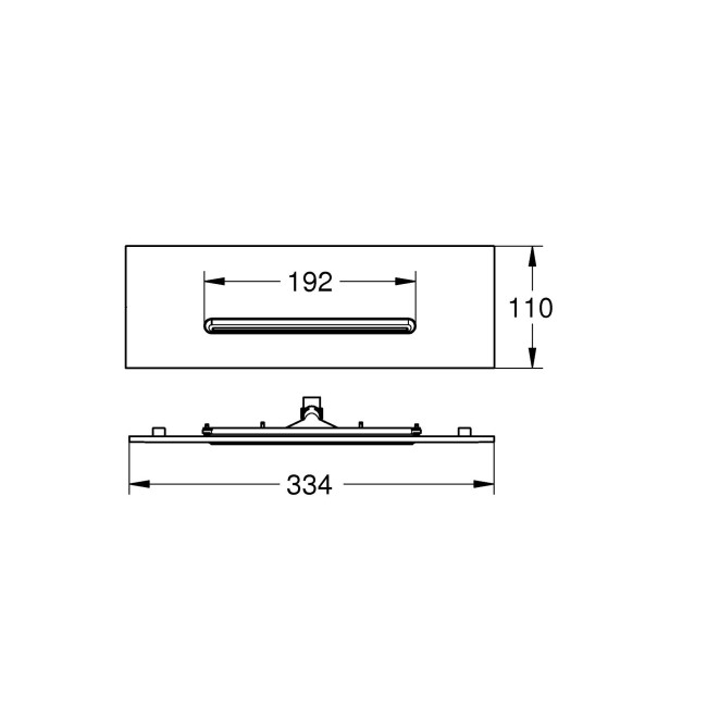GROHE SPA Rainshower Aqua Cascade Крышка потолочный душ, включает распылитель (26734000)