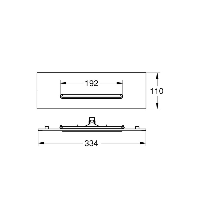 GROHE SPA Rainshower Aqua Cascade Крышка потолочный душ, включает распылитель (26734000)