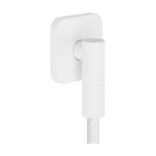 Шланговое подсоединение hansgrohe FixFit Fine Q с обратным клапаном, 28884700 белый матовый
