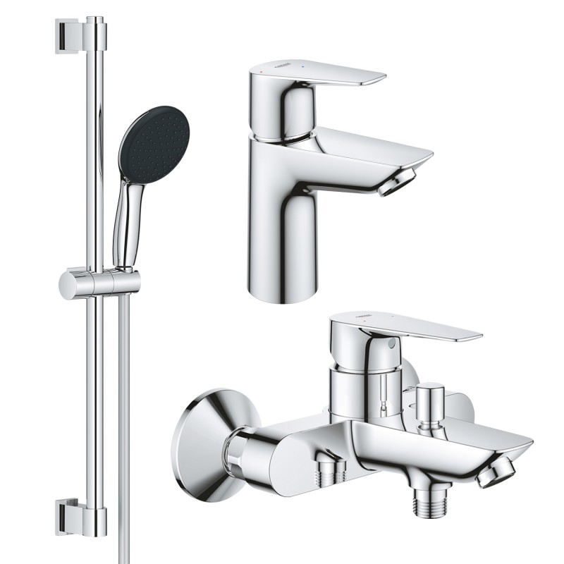 Grohe Набор смесителей QuickFix Start Edge 3 в 1 для ванны (UA202501SE)