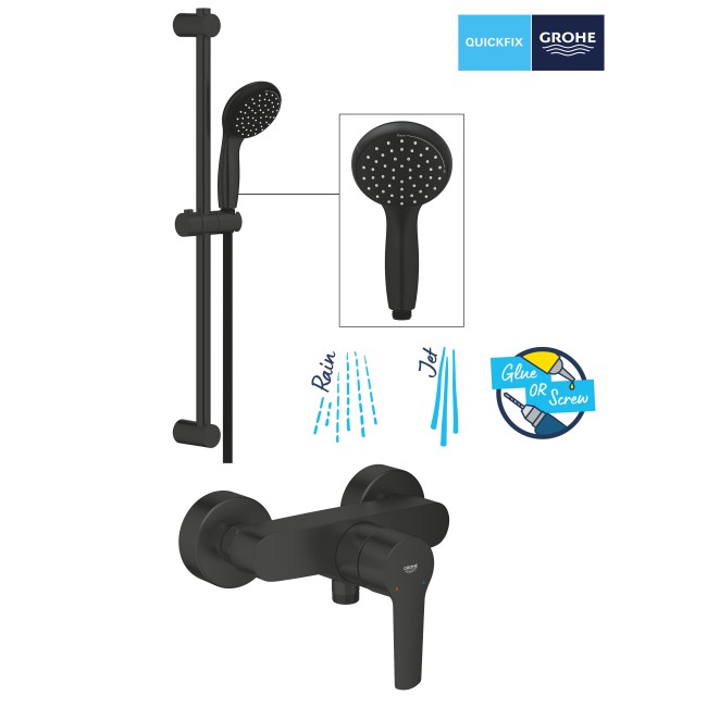 Grohe QuickFix Start Однорычажный смеситель для душа + душевой гарнитур (UA30330801)