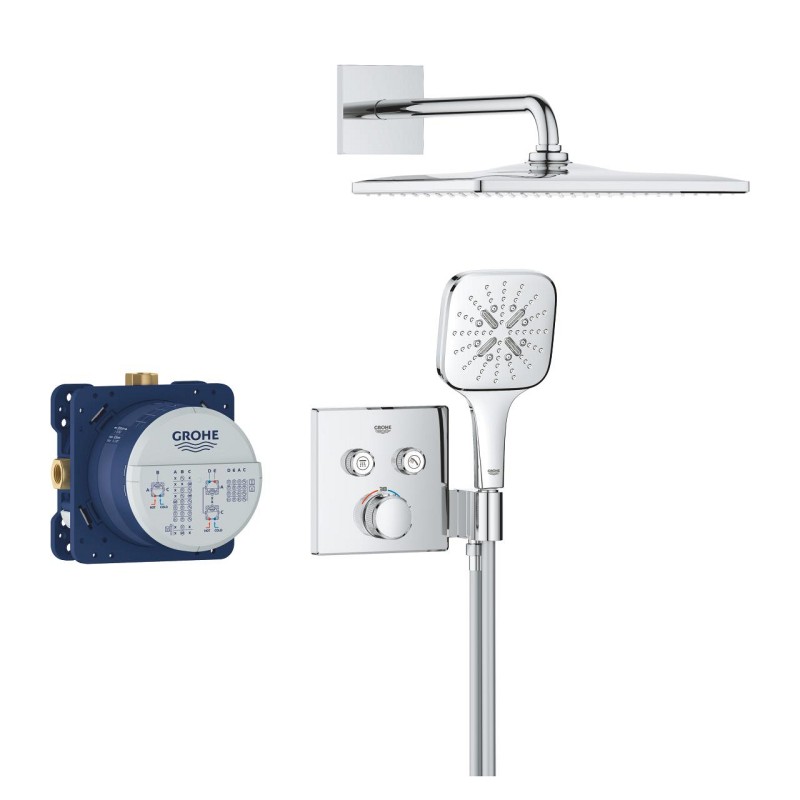 Grohe Grohtherm SmartControl Душевой комплект из Rainshower 310 Mono Cube (34865000)