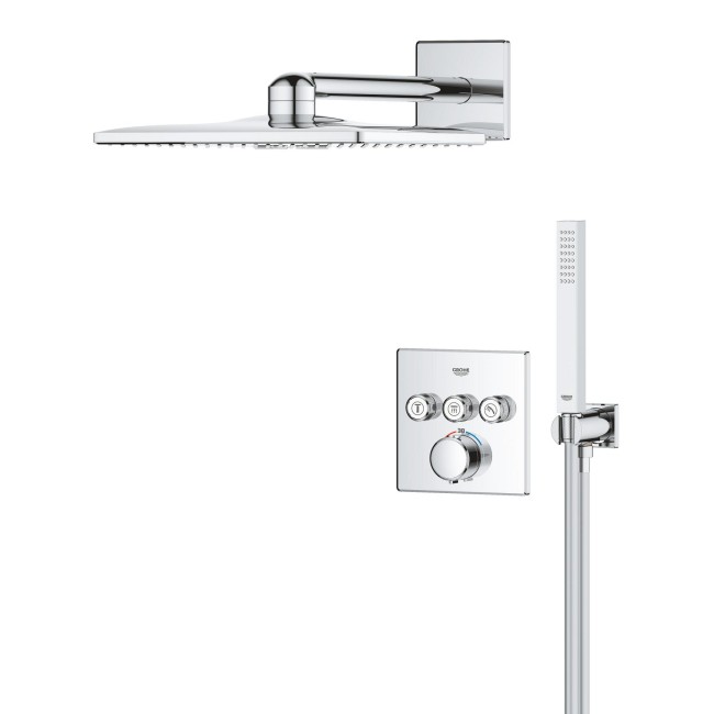 Grohe QuickFix Precision SmartControl Скрытая душевая система с Vitalio SmartActive 310 Cube (34875000)