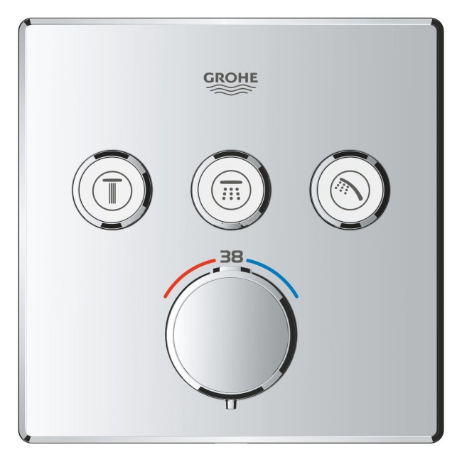 Grohe QuickFix Precision SmartControl Скрытая душевая система с Vitalio SmartActive 310 Cube (34875000)