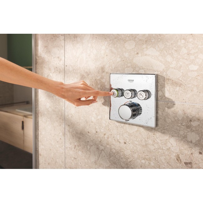 Grohe QuickFix Precision SmartControl Скрытая душевая система с Vitalio SmartActive 310 Cube (34875000)