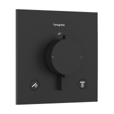 Термостат скрытого монтажа hansgrohe Ecostat Comfort E 2 function, 33711670 черный матовый