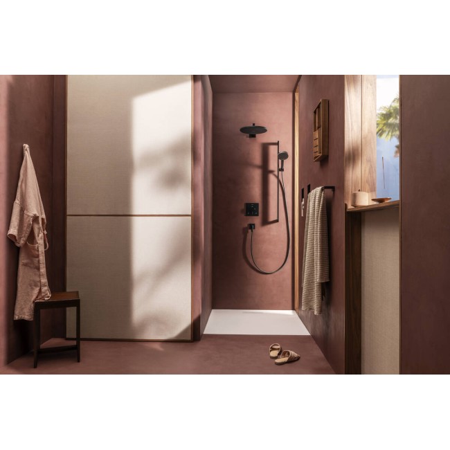 Термостат скрытого монтажа hansgrohe Ecostat Comfort E 2 function, 33711670 черный матовый
