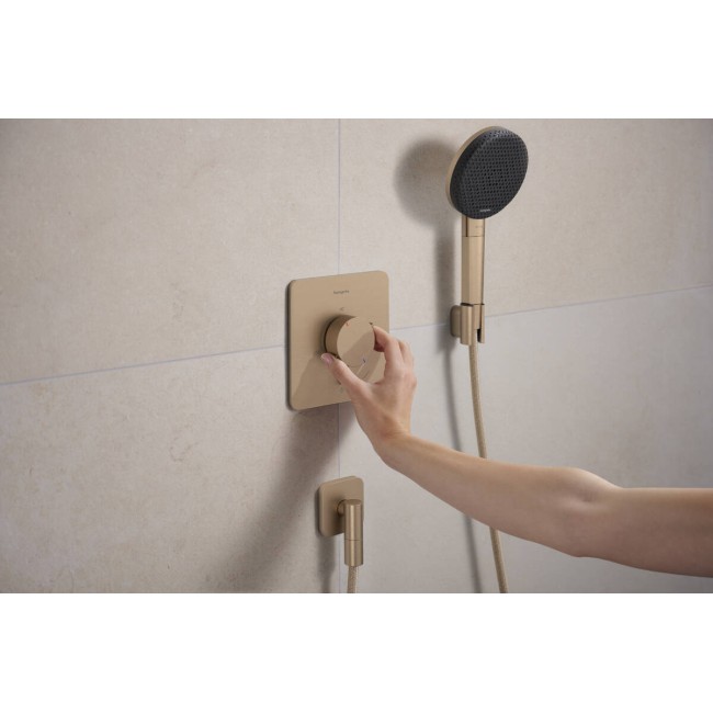 Термостат скрытого монтажа hansgrohe Ecostat Comfort Q 1 function, 33712140 бронза