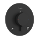 Термостат скрытого монтажа hansgrohe Ecostat Comfort S 2 function, 33715670 черный матовый