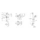 Grohe Комплект смесителей Eurosmart 3 в 1 для ванной (UA123246M3
)