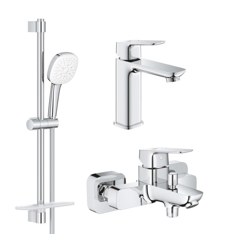 Grohe Комплект смесителей Cubeo  3 в 1 для ванной (UA125246M)
