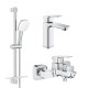 Grohe Комплект смесителей Cubeo  3 в 1 для ванной (UA125246M)