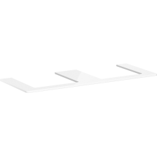 Консоль 1360/550 Xelu Q с 2 вырезами для установки накладной раковины, 54099050 High Gloss White