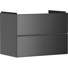 Тумба Xevolos E 780/475, с двумя выдвижными ящиками, 54180770 Slate Matt Grey / Metallic Slate Grey