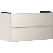 Тумба Xevolos E 980/475, з двома висувними ящиками, 54182790 Sand Matt Beige / Metallic Sand Beige