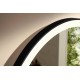 Зеркало Xarita Lite S 700/700 с круговым LED светильником, черный матовый 54966670